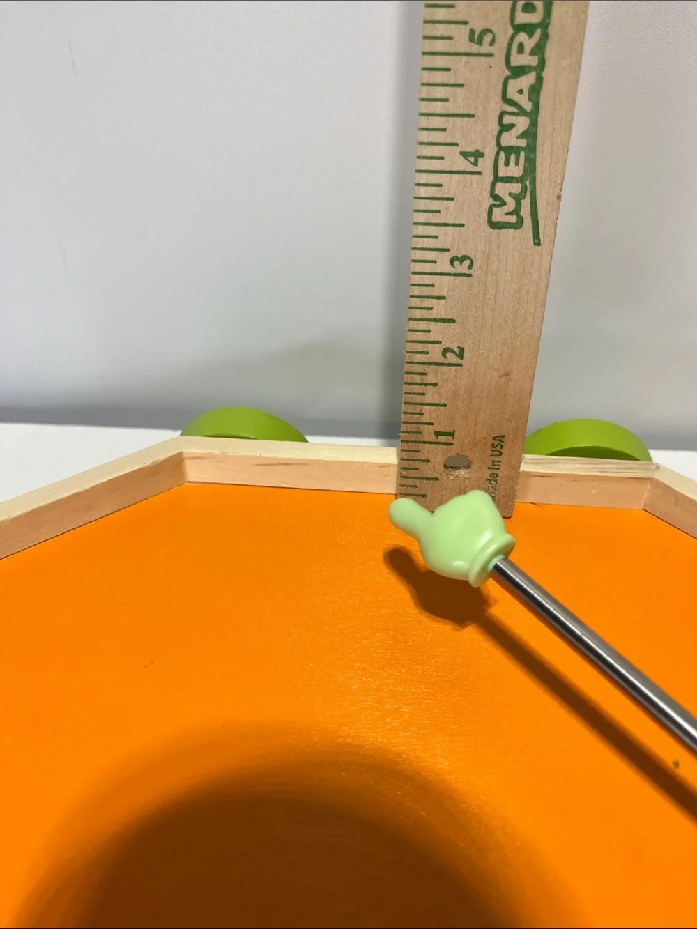 Melissa & Doug Wooden Turtle Pull Toy - Orange, Green & Yellow